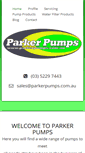 Mobile Screenshot of parkerpumps.com.au